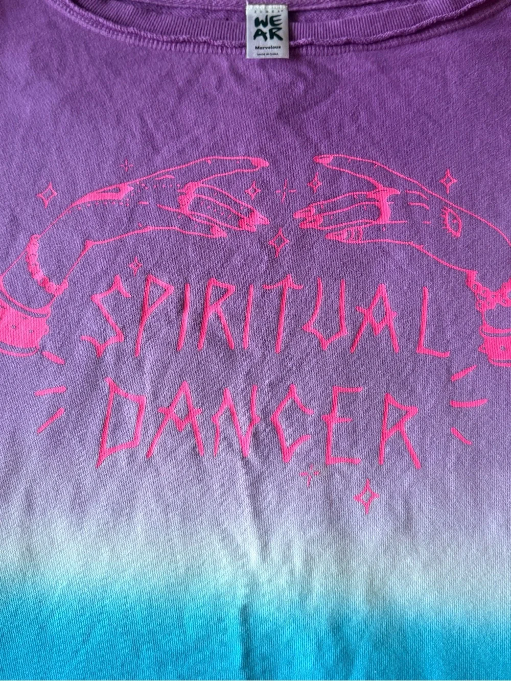 Zumba Fitness Ombre 'Spiritual Dancer' Sweatshirt - Purple, Turquoise & Pink - Picture 2 of 8